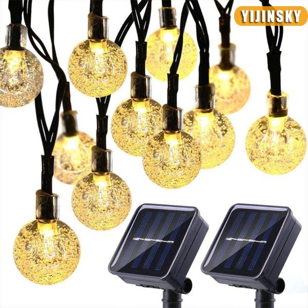 solar lamps led crystal ball string light outdoor ip65 waterproof fairy garland garden patio christmas wedding decoration
solar lamps led crystal ball string light outdoor ip65 waterproof fairy garland garden patio christmas wedding decoration