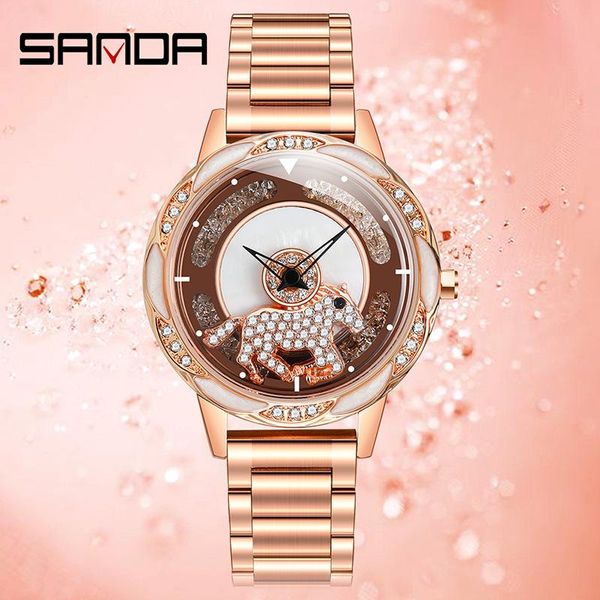 wristwatches sanda ladies watch female students simple steel belt stars ulzzang waterproof network red quartz women's 1024, Slivery;brown
wristwatches sanda ladies watch female students simple steel belt stars ulzzang waterproof network red quartz women's 1024, Slivery;brown