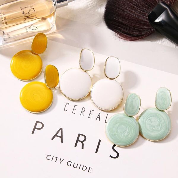 dangle & chandelier fnio korean trendy candy colors drop earrings for women vintage geometric round circle 2021 female jewelry, Silver
dangle & chandelier fnio korean trendy candy colors drop earrings for women vintage geometric round circle 2021 female jewelry, Silver