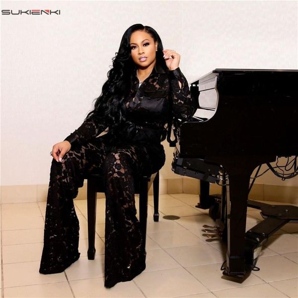 two piece dress high street floral lace sets women long sleeve drawstring shirt and wide leg pants elegant female formal outfits, White
two piece dress high street floral lace sets women long sleeve drawstring shirt and wide leg pants elegant female formal outfits, White