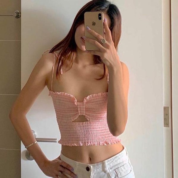 women's tanks & camis 2021 summer style side folds lace-up neck sling women european and american sweet temperament simple, White
women's tanks & camis 2021 summer style side folds lace-up neck sling women european and american sweet temperament simple, White