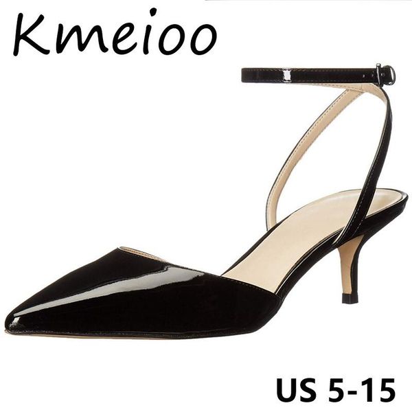 kmeioo us size 5-15 women shoes pointed toe sandals ankle strap kittens slingback med heels casual dress office, Black
kmeioo us size 5-15 women shoes pointed toe sandals ankle strap kittens slingback med heels casual dress office, Black