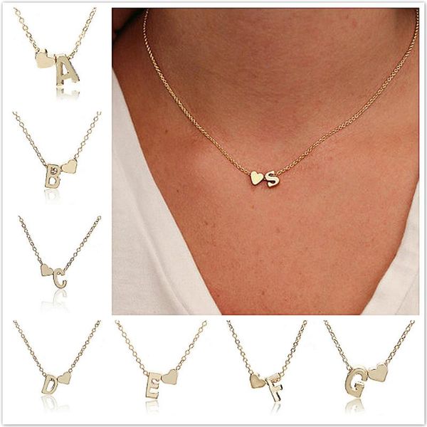 chains 26 style chain necklace fashion heart delicate initial letter name women's jewelry clavicle, Silver
chains 26 style chain necklace fashion heart delicate initial letter name women's jewelry clavicle, Silver