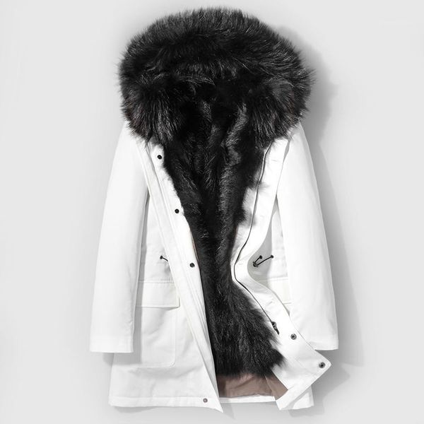 men's leather & faux winter parka real fur coat men korean white long jacket raccoon liner overcoat parkas hombre 2021 d-29-w-lp002, Black
men's leather & faux winter parka real fur coat men korean white long jacket raccoon liner overcoat parkas hombre 2021 d-29-w-lp002, Black