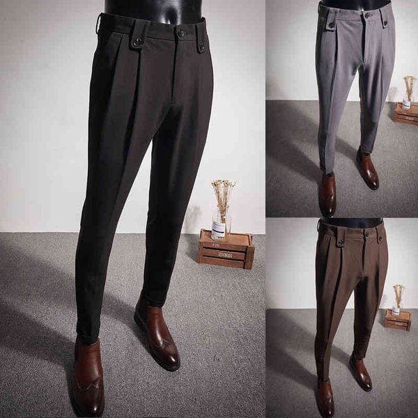 men's pants business men's pants, tight casual fashion, wedding, office, social clothes, street suits, in 2021, Black 
men's pants business men's pants, tight casual fashion, wedding, office, social clothes, street suits, in 2021, Black