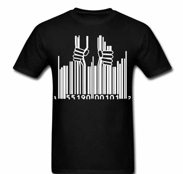 Break bar code government war anarchy revolution anonymous change tee t-shirt, White;black
Break bar code government war anarchy revolution anonymous change tee t-shirt, White;black