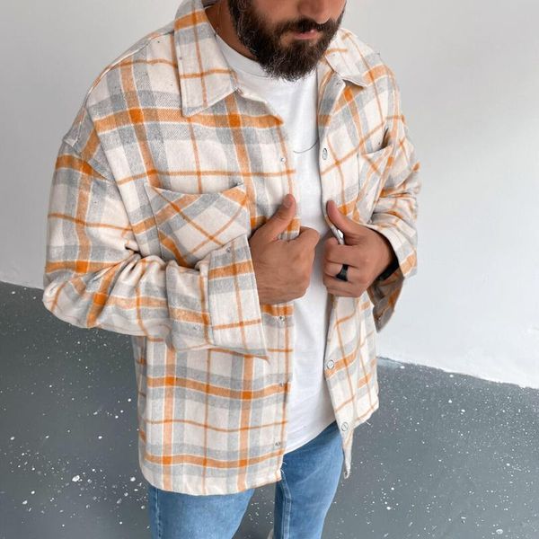 men's jackets in stock casual autumn&winter long sleeve pockets coats plaid print blouse shirts jacket thick loose outwear#8, Black;brown
men's jackets in stock casual autumn&winter long sleeve pockets coats plaid print blouse shirts jacket thick loose outwear#8, Black;brown