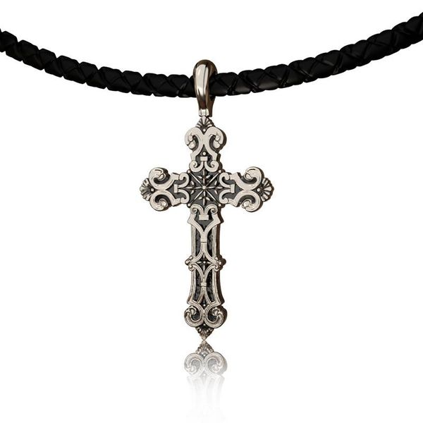 pendant necklaces religious christian metal necklace retro cross personality jewelry ins style wishes to friends, Silver
pendant necklaces religious christian metal necklace retro cross personality jewelry ins style wishes to friends, Silver