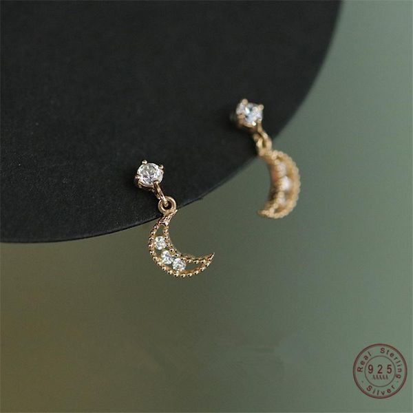 stud 925 sterling silver 14k gold plating crystal earrings women fashion hollow moon light luxury wedding jewelry, Golden;silver
stud 925 sterling silver 14k gold plating crystal earrings women fashion hollow moon light luxury wedding jewelry, Golden;silver