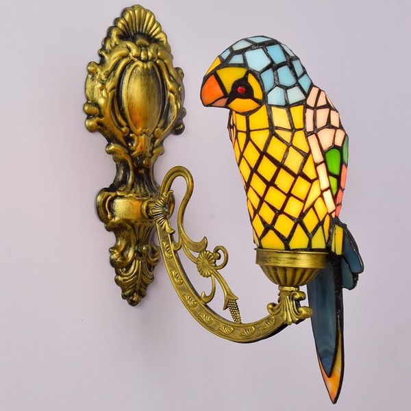 european colored glass retro mirror headlamp american garden bedside wall lamp corridor yellow parrot
european colored glass retro mirror headlamp american garden bedside wall lamp corridor yellow parrot