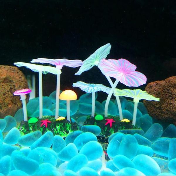 decorations fluorescent artificial coral reef glowing lotus leaf mushroom luminous stones aquariums fish tank decor accessories
decorations fluorescent artificial coral reef glowing lotus leaf mushroom luminous stones aquariums fish tank decor accessories