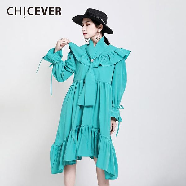 casual dresses chicever patchwork dress for women ruffled collar flare long sleeve ruffles designer loose a line female 2021 autumn, Black;gray
casual dresses chicever patchwork dress for women ruffled collar flare long sleeve ruffles designer loose a line female 2021 autumn, Black;gray