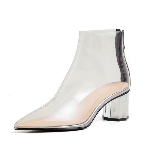 asumer for transparent crystal boots will see style high heels graduation party women shoes, Black
asumer for transparent crystal boots will see style high heels graduation party women shoes, Black