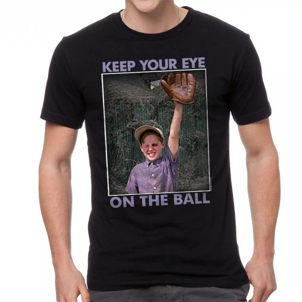 the sandlot keep your eye on the ball graphic men's black t-shirt, White;black
the sandlot keep your eye on the ball graphic men's black t-shirt, White;black