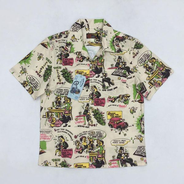vintage bob dong 50s men's hawaiian shirts funny print aloha hawaii shirt summer men casual for beach party cruise luau, White;black
vintage bob dong 50s men's hawaiian shirts funny print aloha hawaii shirt summer men casual for beach party cruise luau, White;black