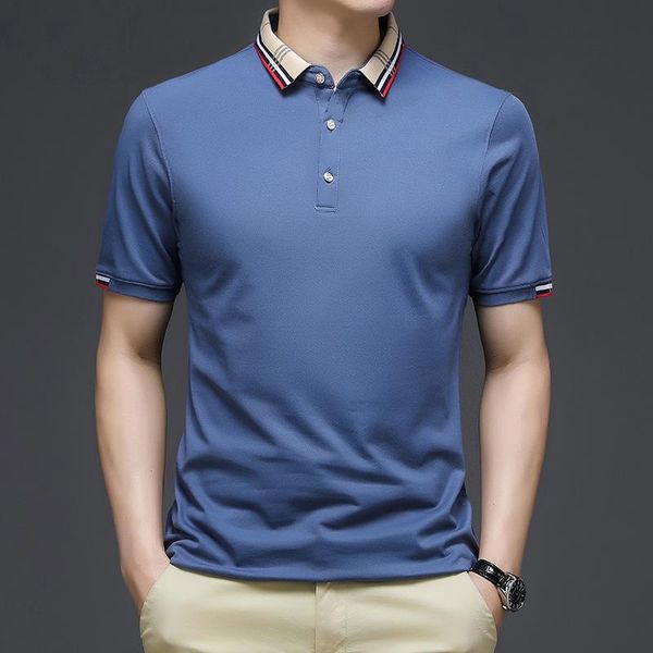 men's polos summer 2021 solid color business lapel loose casual short sleeve t-shirt, White;black
men's polos summer 2021 solid color business lapel loose casual short sleeve t-shirt, White;black