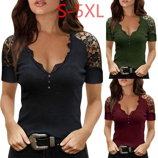 women's t-shirt 2021tee shirt femme cute deep v neck lace women tshrts short-sleeved hollow out slim camisetas mujer manga corta, White
women's t-shirt 2021tee shirt femme cute deep v neck lace women tshrts short-sleeved hollow out slim camisetas mujer manga corta, White