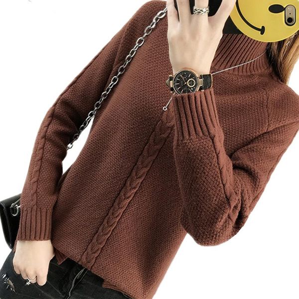 women's sweaters fashion turtleneck women autumn winter knit sweater pullover long sleeve loose knitted ladies jumper d903, White;black
women's sweaters fashion turtleneck women autumn winter knit sweater pullover long sleeve loose knitted ladies jumper d903, White;black