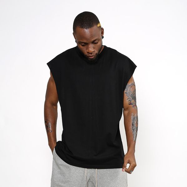 sleeveness new fashion design hip hop plain plus short shirt brand t -shirt no sleeve over size men, White;black 
sleeveness new fashion design hip hop plain plus short shirt brand t -shirt no sleeve over size men, White;black
