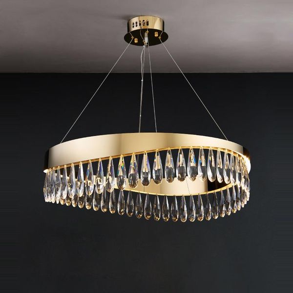 postmodern crystal stainless steel golden designer chandelier lighting lustre suspension luminaire lampen for dinning room pendant lamps
postmodern crystal stainless steel golden designer chandelier lighting lustre suspension luminaire lampen for dinning room pendant lamps