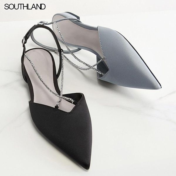 sandals southland products in spring 2021 ladies chain pointed toe flat, Black
sandals southland products in spring 2021 ladies chain pointed toe flat, Black