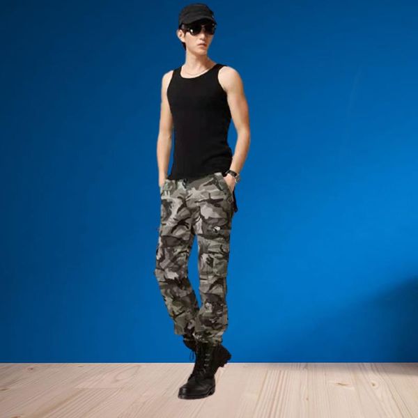 high-end cotton washed overalls plus size trousers outdoor camouflage pants men's field army slim training, Black
high-end cotton washed overalls plus size trousers outdoor camouflage pants men's field army slim training, Black