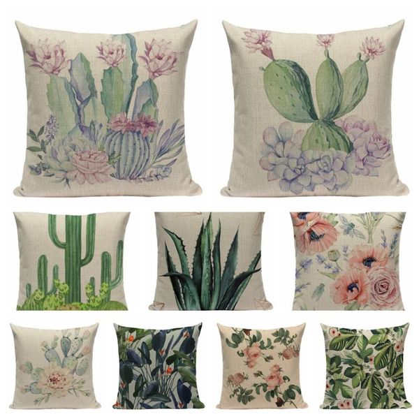 fresh green cactus cotton linen pillowcase leaves garden cushion decorative pillow cushions home decor sofa throw pillows 45*45 cushion/deco
fresh green cactus cotton linen pillowcase leaves garden cushion decorative pillow cushions home decor sofa throw pillows 45*45 cushion/deco