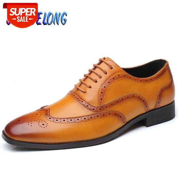 brand men shoes handmade leather men's brogues lace up wedding dress pointed formal fashion footwear #a76f
brand men shoes handmade leather men's brogues lace up wedding dress pointed formal fashion footwear #a76f