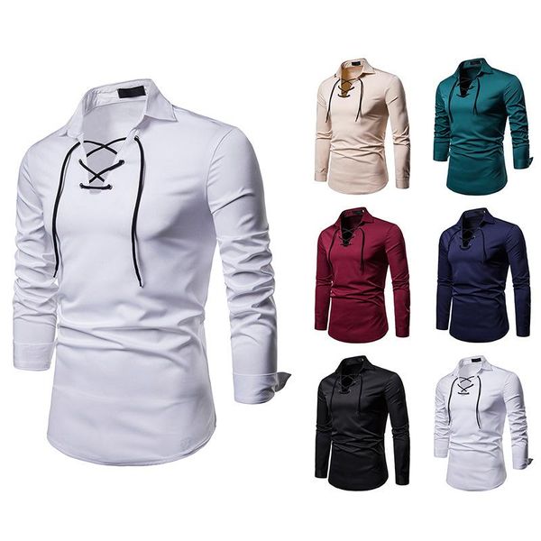 mens shirts casual slim fit solid color men's lace design lapel large long sleeve shirt, White;black
mens shirts casual slim fit solid color men's lace design lapel large long sleeve shirt, White;black