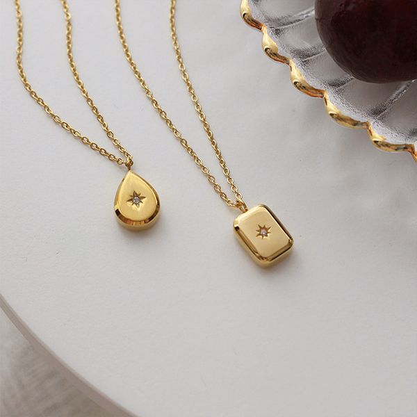 2 designs waterdrop star necklaces square geometric necklaces for women minimalist rhinestone necklace jewelry, Silver
2 designs waterdrop star necklaces square geometric necklaces for women minimalist rhinestone necklace jewelry, Silver