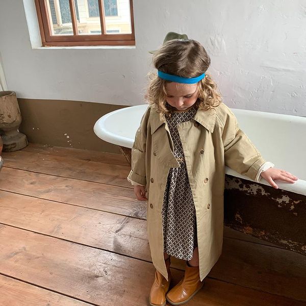 coat girls fall winter arrival fashion trench jackets cotton long style double-breasted coats 1-6y, Blue;gray
coat girls fall winter arrival fashion trench jackets cotton long style double-breasted coats 1-6y, Blue;gray
