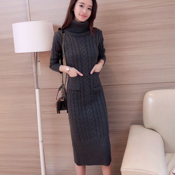 women winter knit dresses 2021 europe long sleeve turtleneck casual slim warm maxi sweater dress plus size womens clothing l-66, White;black
women winter knit dresses 2021 europe long sleeve turtleneck casual slim warm maxi sweater dress plus size womens clothing l-66, White;black