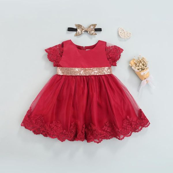 girl's dresses citgeesummer infant girls casual short sleeve dress sequin bow embroidered a-line formal clothes, Red;yellow
girl's dresses citgeesummer infant girls casual short sleeve dress sequin bow embroidered a-line formal clothes, Red;yellow