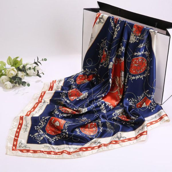 scarves scarf women 2021 spring elegant neckerchief square printed head neck wrap 90x90cm bufanda mujer, Blue;gray
scarves scarf women 2021 spring elegant neckerchief square printed head neck wrap 90x90cm bufanda mujer, Blue;gray