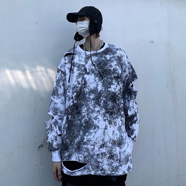 women's hoodies & sweatshirts sweatshirt o-neck hole clothing long sleeve pullover and print streetwear style loose ladies female, Black
women's hoodies & sweatshirts sweatshirt o-neck hole clothing long sleeve pullover and print streetwear style loose ladies female, Black