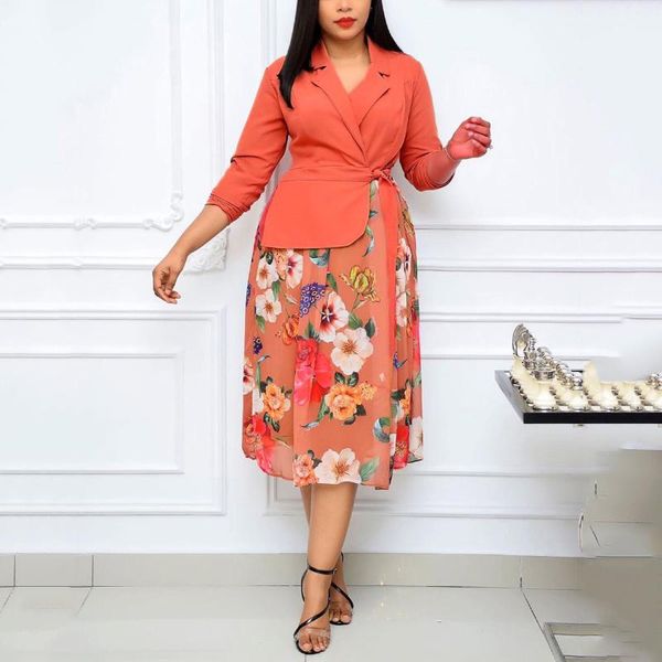 casual dresses african office ladies 2021 summer orange patchwork high waist a line mid calf elegant business work wear clothes dress midi, Black;gray
casual dresses african office ladies 2021 summer orange patchwork high waist a line mid calf elegant business work wear clothes dress midi, Black;gray