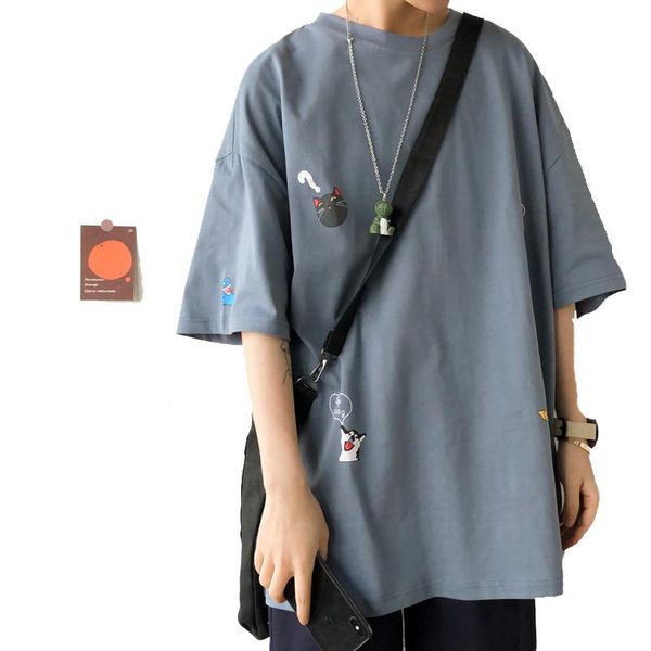 men's t-shirts man 100% cotton summer oversized short-sleeved t-shirt loose men tshirt plus size, White;black
men's t-shirts man 100% cotton summer oversized short-sleeved t-shirt loose men tshirt plus size, White;black