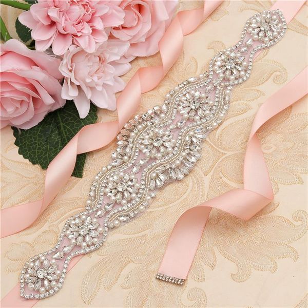 wedding sashes luxury silver color rhinestone bridal dress sash pearls crystal accessories women belt waistband, White
wedding sashes luxury silver color rhinestone bridal dress sash pearls crystal accessories women belt waistband, White
