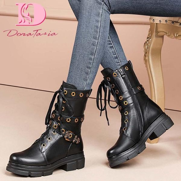 boots doratasia brand ladies genuine leather ankle platform zip chunky heels buckle women party street shoes woman, Black
boots doratasia brand ladies genuine leather ankle platform zip chunky heels buckle women party street shoes woman, Black