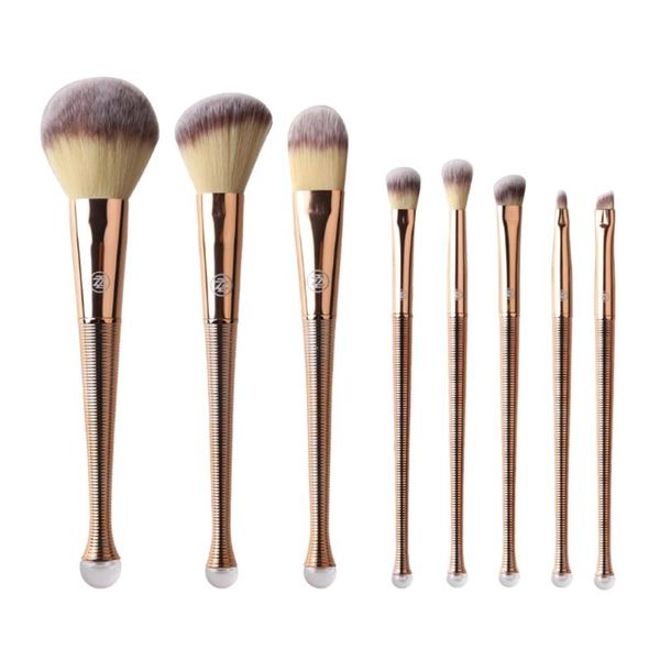 eyelash curler 8pcs golden makeup brushes set foundation blush powder blender contour brush
eyelash curler 8pcs golden makeup brushes set foundation blush powder blender contour brush