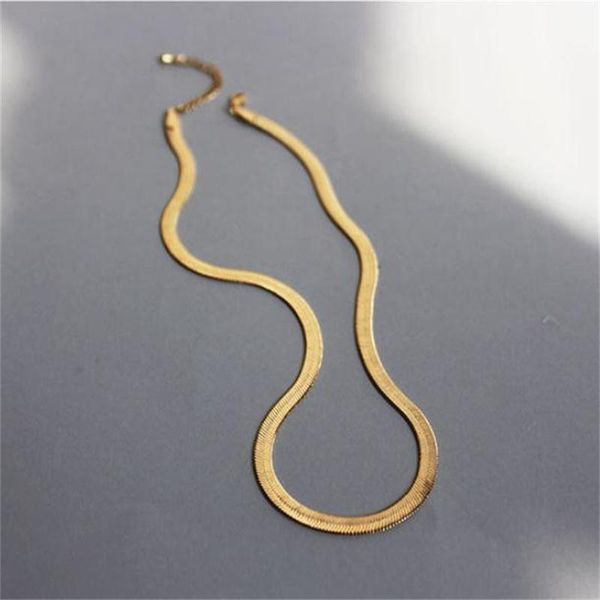 chokers european and american fashion flat simple trendy stacking necklace women, Golden;silver
chokers european and american fashion flat simple trendy stacking necklace women, Golden;silver