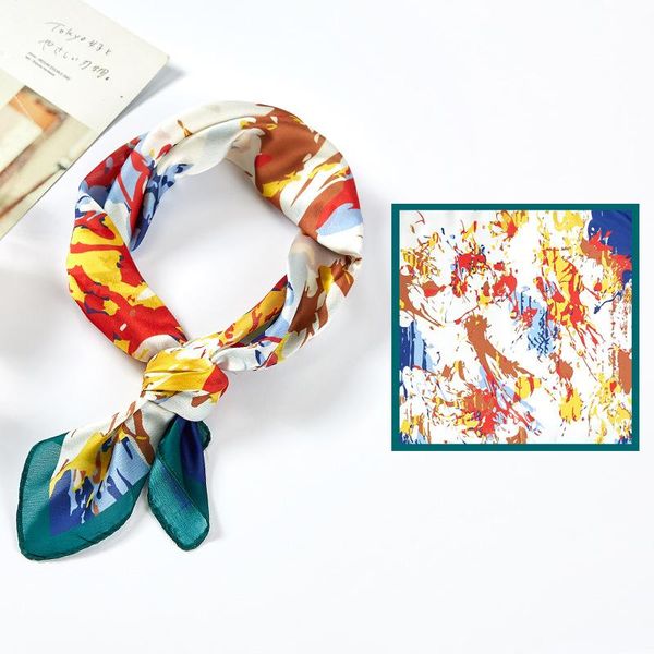 scarves printed silk scarf shawl small square towel women's decorate 53*53cm, Blue;gray
scarves printed silk scarf shawl small square towel women's decorate 53*53cm, Blue;gray
