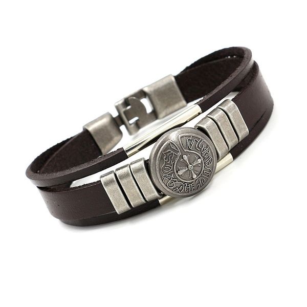 wristbands punk style leather bracelet versatile men's and women's hand jewelry cross button multi-layer beads bangles, Golden;silver
wristbands punk style leather bracelet versatile men's and women's hand jewelry cross button multi-layer beads bangles, Golden;silver