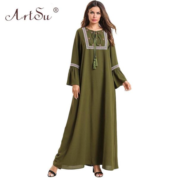 casual dresses flare sleeve women green dress geometric embroidery vintage ethnic plus size maxi loose tassel robe femme, Black;gray
casual dresses flare sleeve women green dress geometric embroidery vintage ethnic plus size maxi loose tassel robe femme, Black;gray