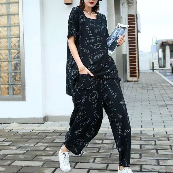 big yards dresses large women's silk hemp suit summer fashion loose harem pants two piece
big yards dresses large women's silk hemp suit summer fashion loose harem pants two piece