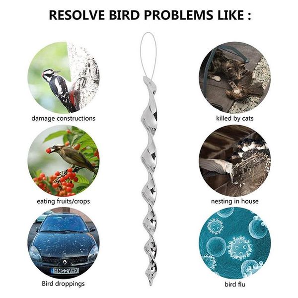 other bird supplies 12pcs repellent reflective scare rods effective hanging repellents keep the birds away from your garden js23
other bird supplies 12pcs repellent reflective scare rods effective hanging repellents keep the birds away from your garden js23