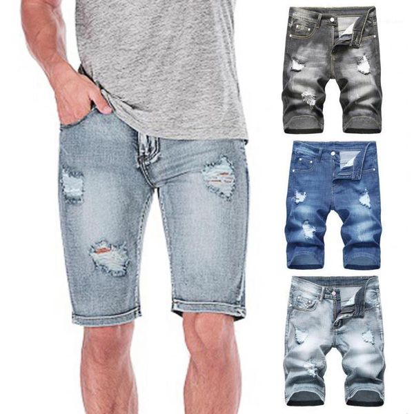 men's shorts summer stylish ripped holes men multi pockets slim mid waist straight denim short pants, White;black
men's shorts summer stylish ripped holes men multi pockets slim mid waist straight denim short pants, White;black