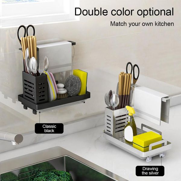 sink organiser kitchen caddy organizer stainless steel sponge soap brush holder with drain tray premium drying rack storage & organization
sink organiser kitchen caddy organizer stainless steel sponge soap brush holder with drain tray premium drying rack storage & organization