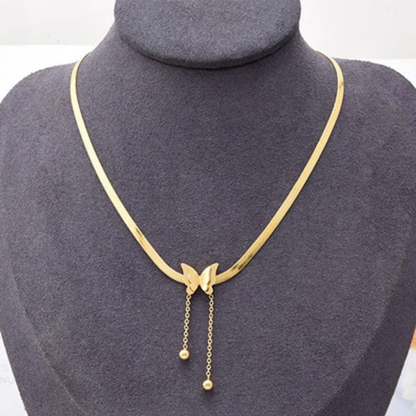 chains in 2021 women's aesthetic charm butterfly necklace stainless steel blade snake chain women jewelry gifts, Silver
chains in 2021 women's aesthetic charm butterfly necklace stainless steel blade snake chain women jewelry gifts, Silver