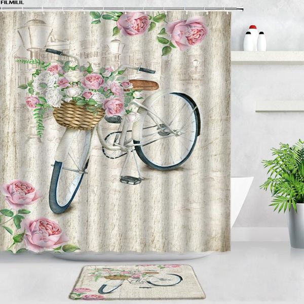 shower curtains retro bicycle floral set bathroom carpet pink rose watercolor flowers home decor non-slip rug bath mats door pad
shower curtains retro bicycle floral set bathroom carpet pink rose watercolor flowers home decor non-slip rug bath mats door pad